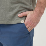 Polera Lino Orgánico Hombre Linen Gris Rockford