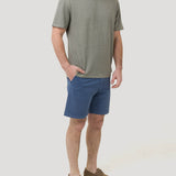 Polera Lino Orgánico Hombre Linen Gris Rockford