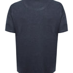 Polera Lino Orgánico Hombre Linen Azul Rockford