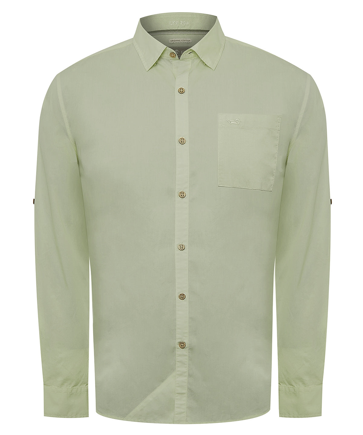 Camisa Algodón Orgánico Hombre Galiton Verde Rockford