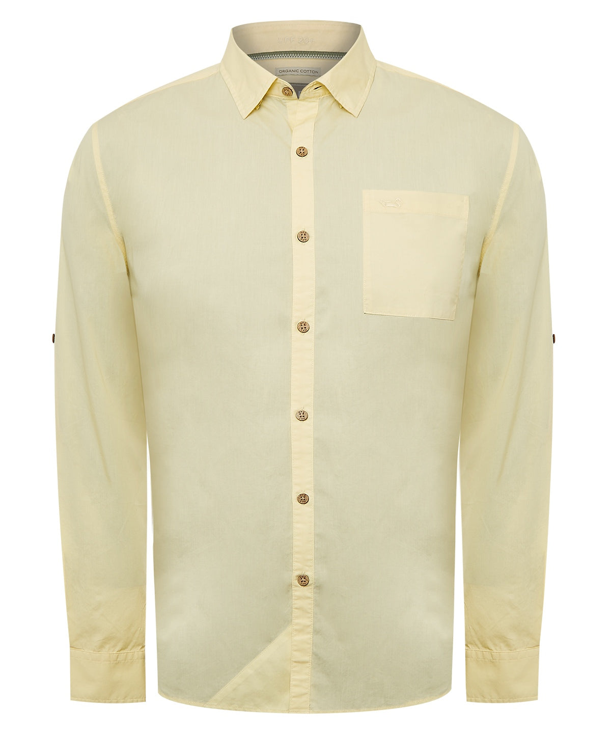 Camisa Algodón Orgánico Hombre Galiton Amarillo Rockford