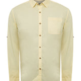 Camisa Algodón Orgánico Hombre Galiton Amarillo Rockford