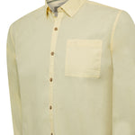 Camisa Algodón Orgánico Hombre Galiton Amarillo Rockford