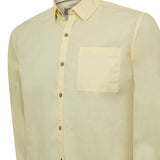 Camisa Algodón Orgánico Hombre Galiton Amarillo Rockford