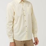 Camisa Algodón Orgánico Hombre Galiton Amarillo Rockford