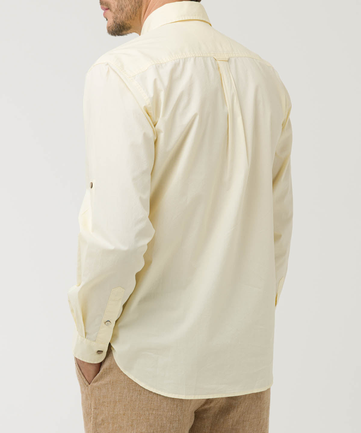 Camisa Algodón Orgánico Hombre Galiton Amarillo Rockford