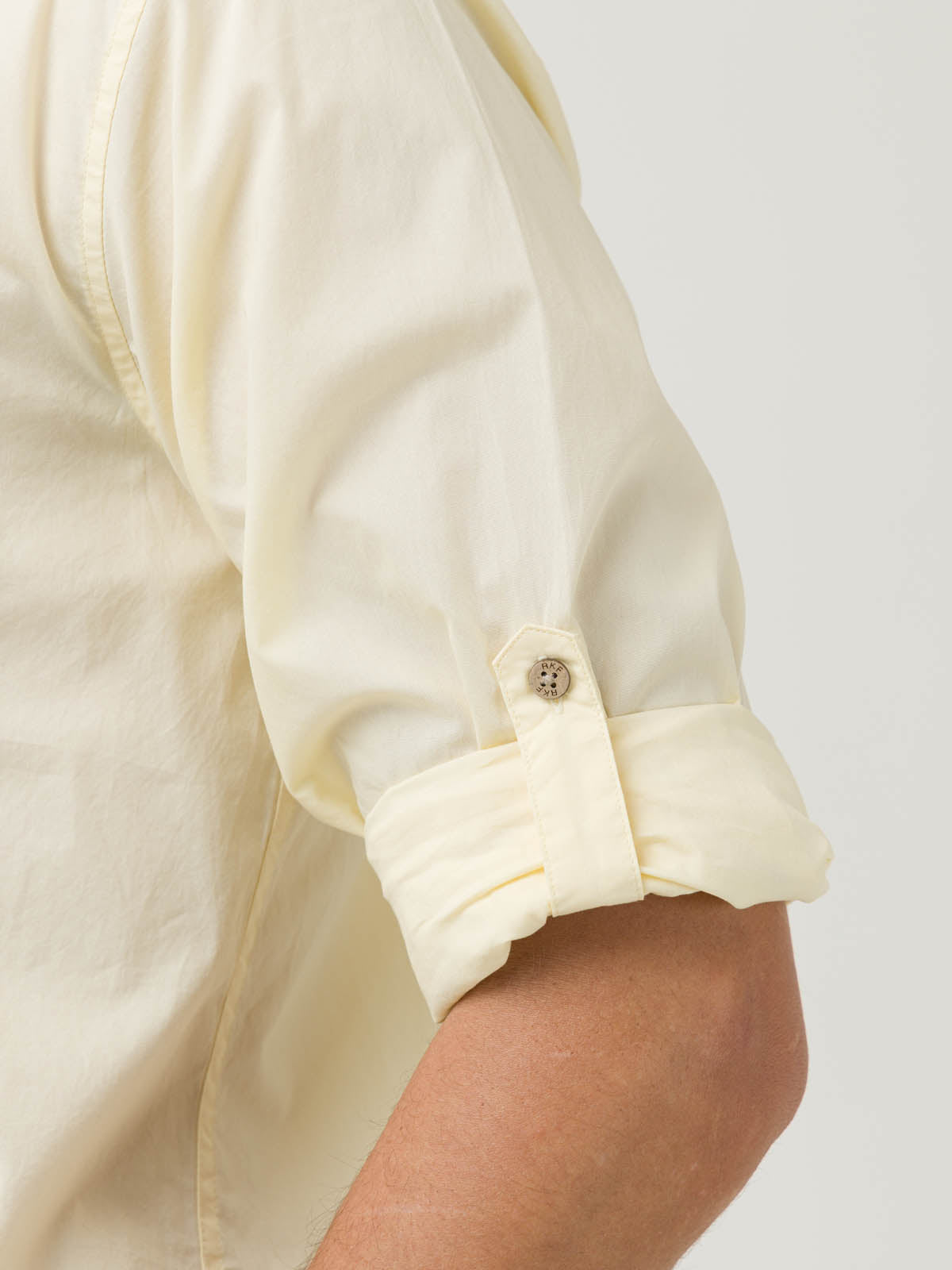 Camisa Algodón Orgánico Hombre Galiton Amarillo Rockford
