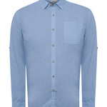 Camisa Algodón Orgánico Hombre Galiton Azul Claro Rockford