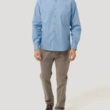 Camisa Algodón Orgánico Hombre Galiton Azul Claro Rockford