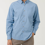 Camisa Algodón Orgánico Hombre Galiton Azul Claro Rockford