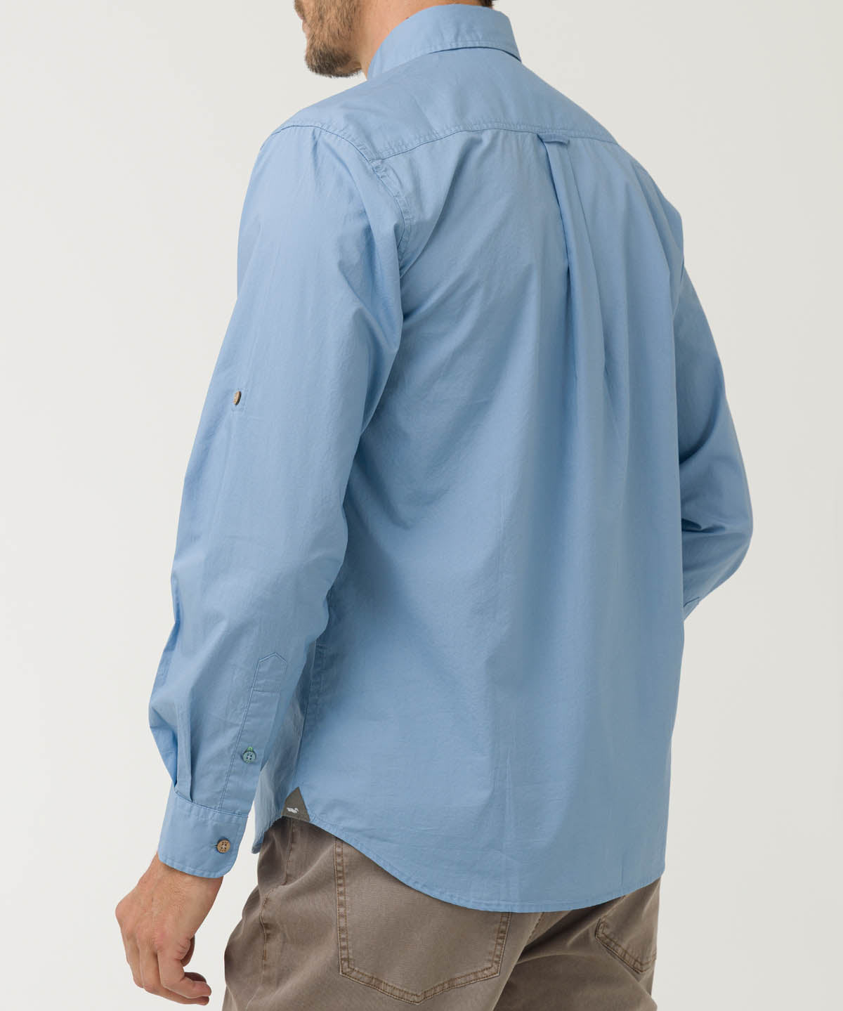 Camisa Algodón Orgánico Hombre Galiton Azul Claro Rockford