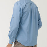 Camisa Algodón Orgánico Hombre Galiton Azul Claro Rockford