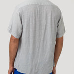 Camisa Lino Orgánico Hombre Linjerpro Gris Rockford