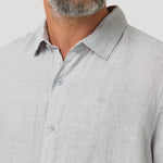 Camisa Lino Orgánico Hombre Linjerpro Gris Rockford