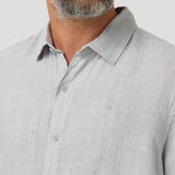 Camisa Lino Orgánico Hombre Linjerpro Gris Rockford