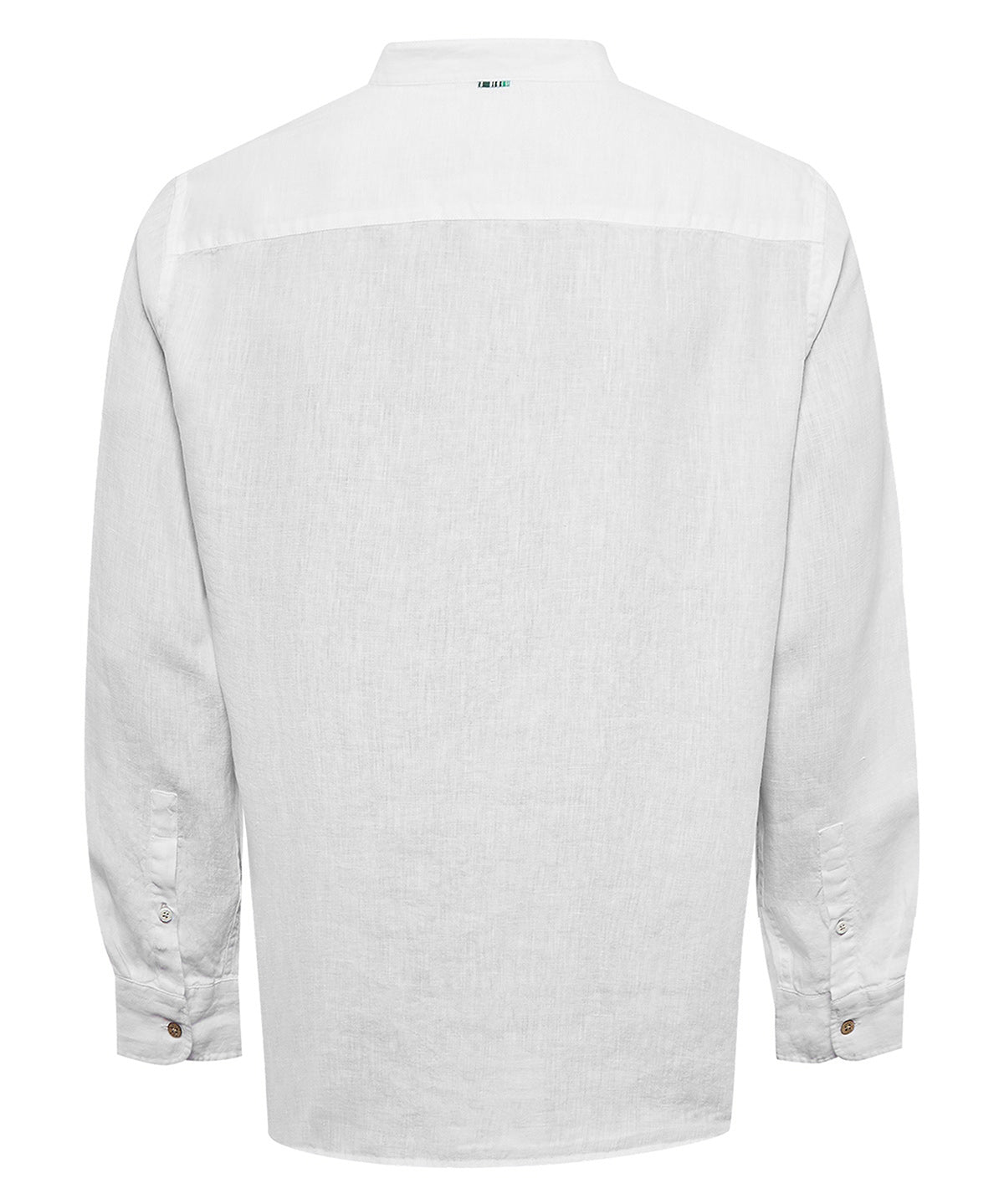 Camisa Lino Orgánico Hombre Linenmao Blanco Rockford