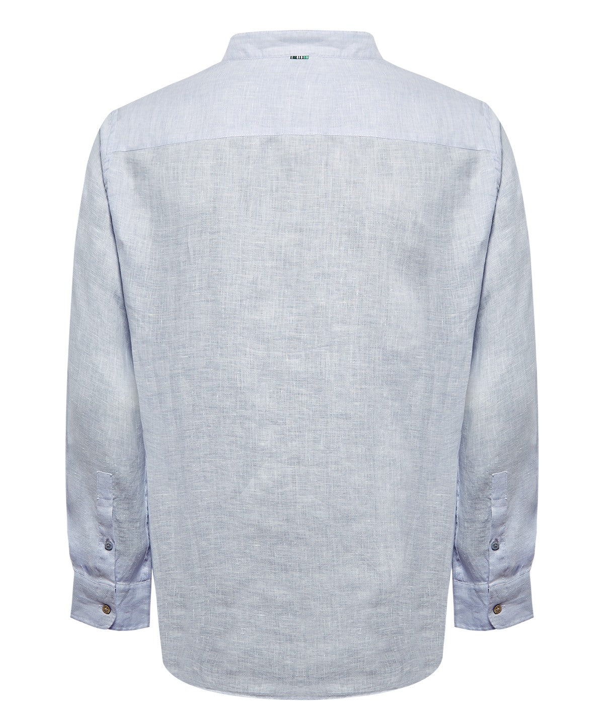 Camisa Lino Orgánico Hombre Linenmao Celeste Rockford