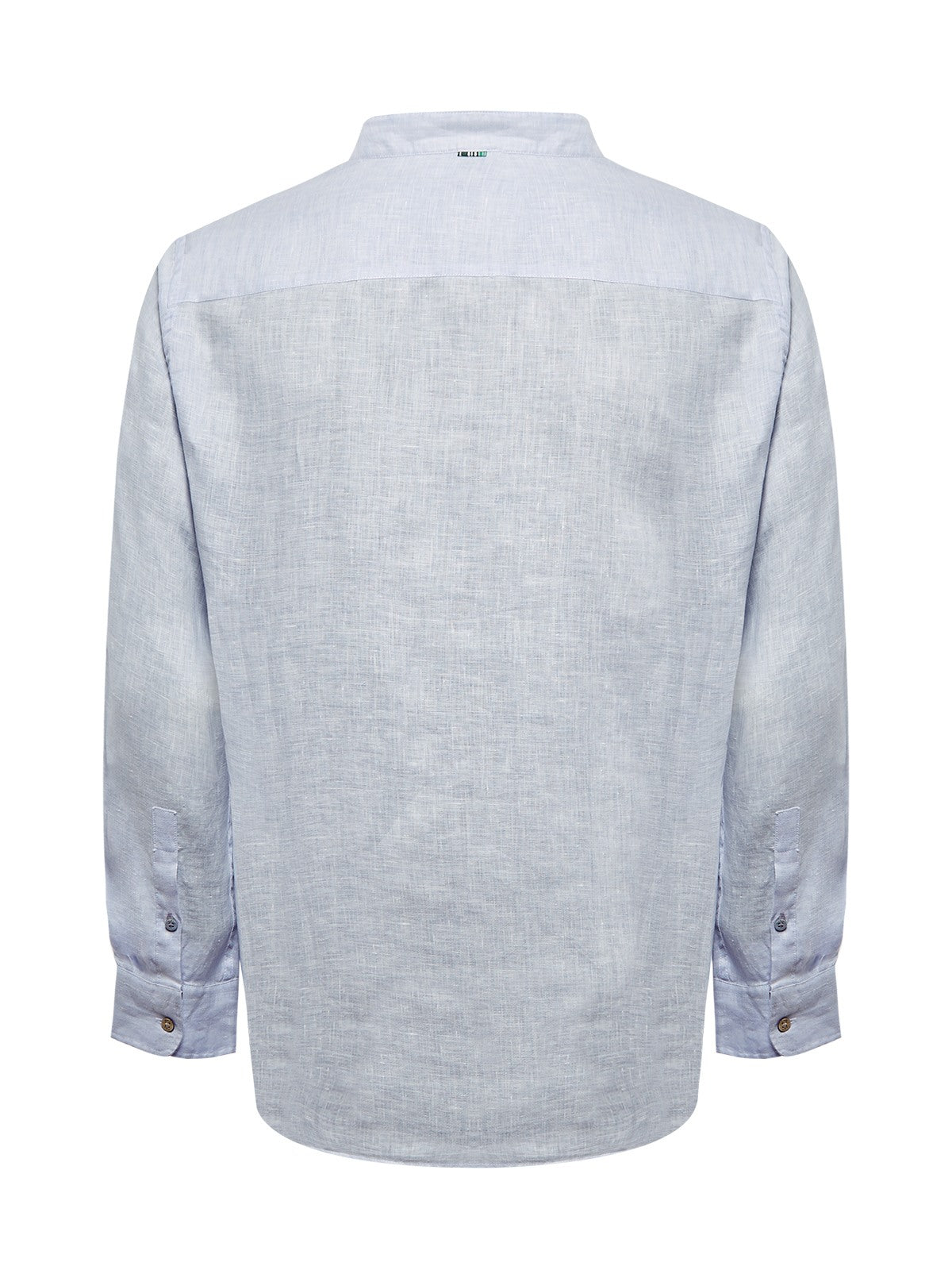 Camisa Lino Orgánico Hombre Linenmao Celeste Rockford
