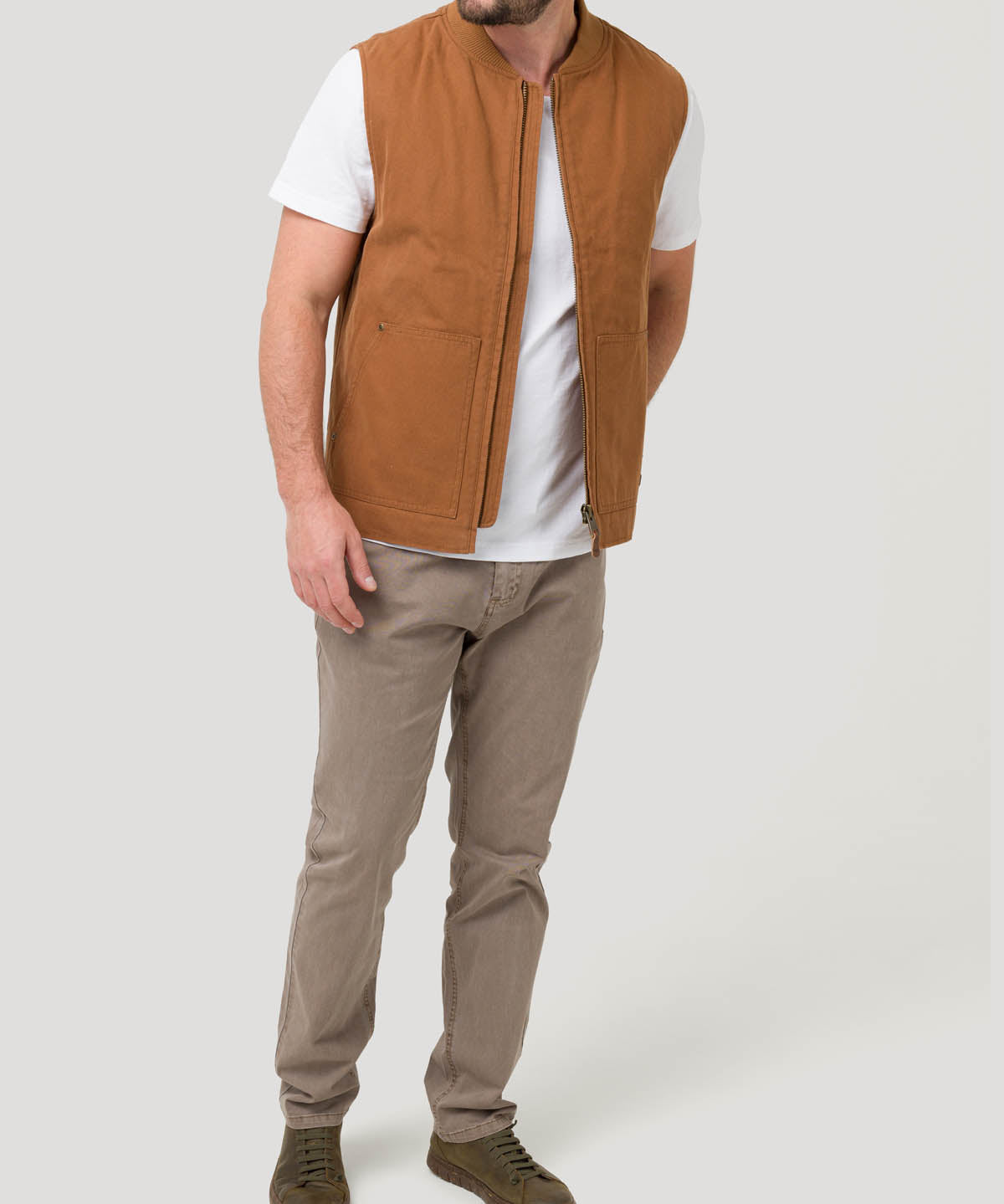 Chaqueta Algodón Orgánico Hombre Savona Café Rockford