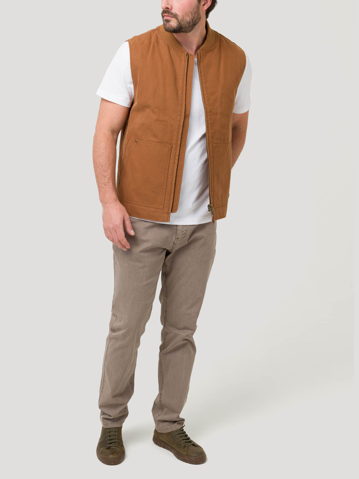 Chaqueta Algodón Orgánico Hombre Savona Café Rockford