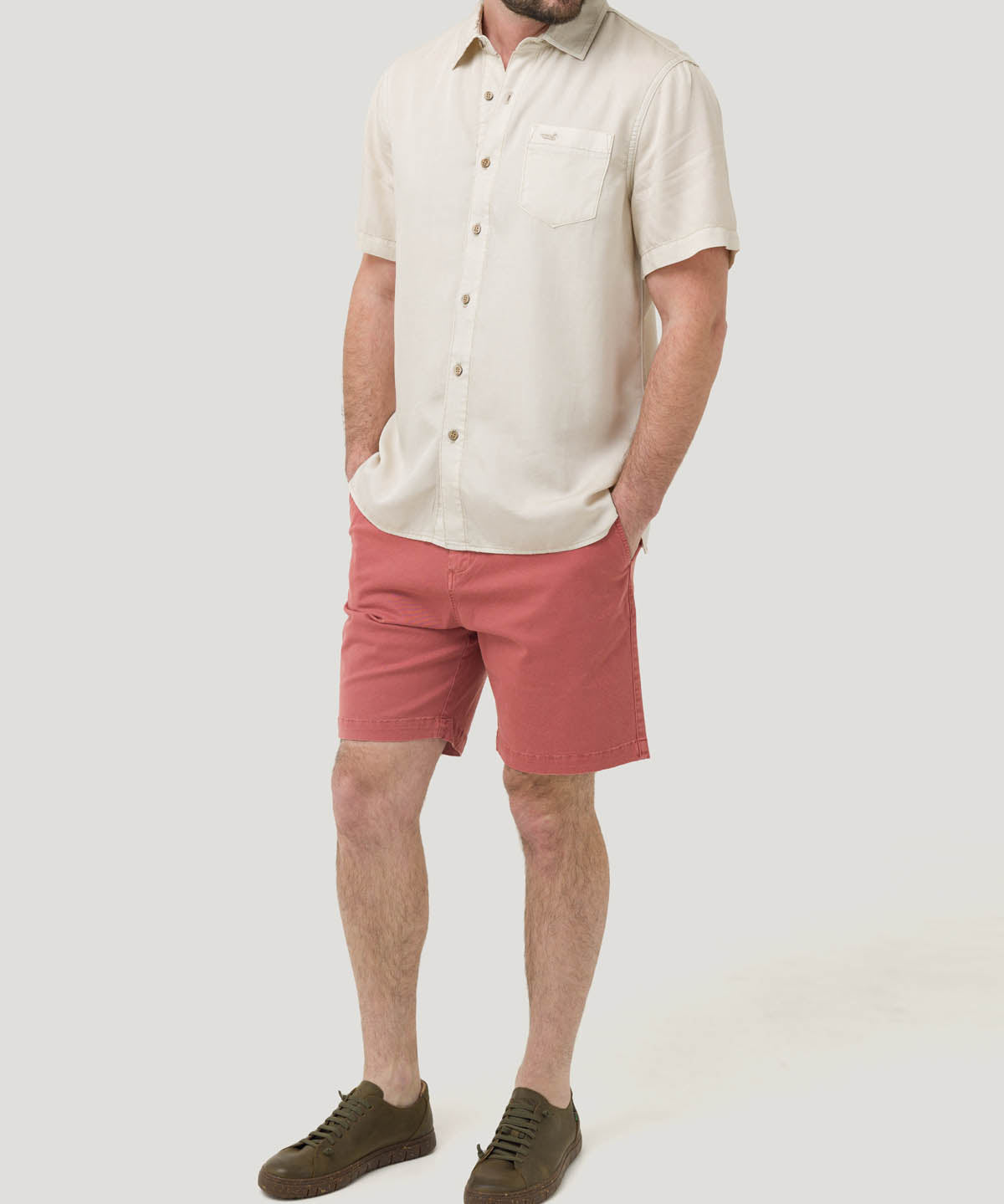 Short Algodón Hombre Classic Rojo Rockford