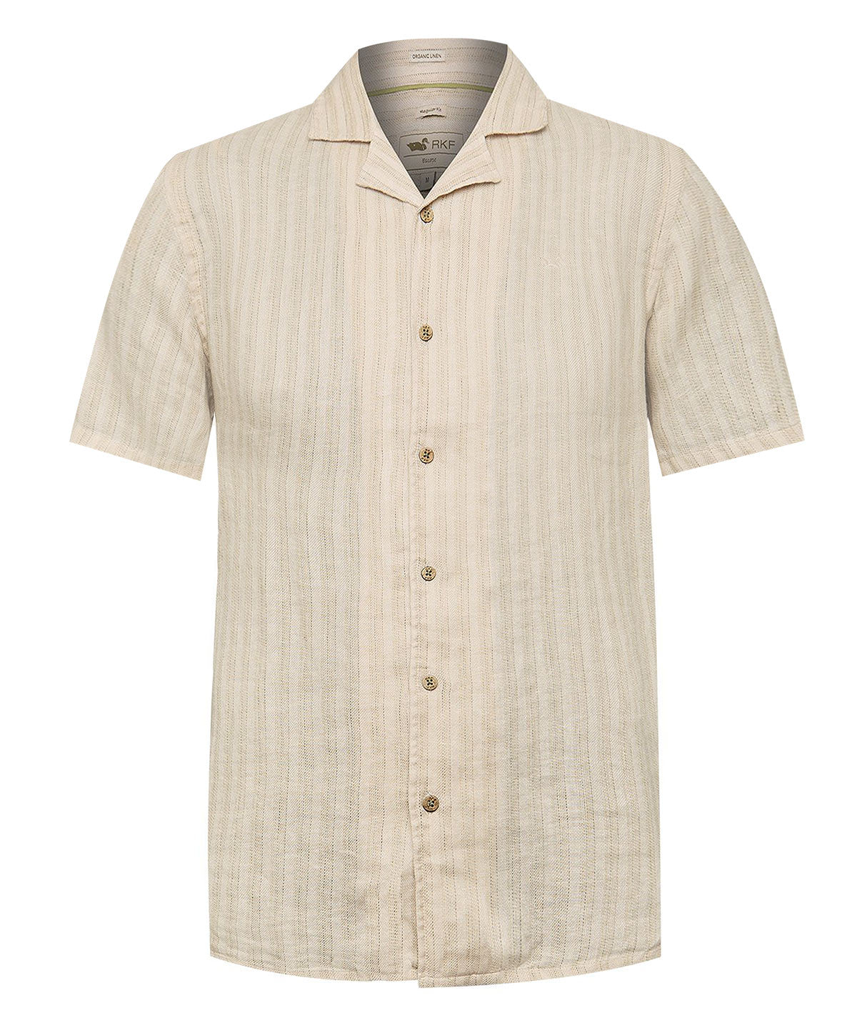 Camisa Lino Orgánico Hombre Duna Beige Rockford