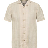 Camisa Lino Orgánico Hombre Duna Beige Rockford