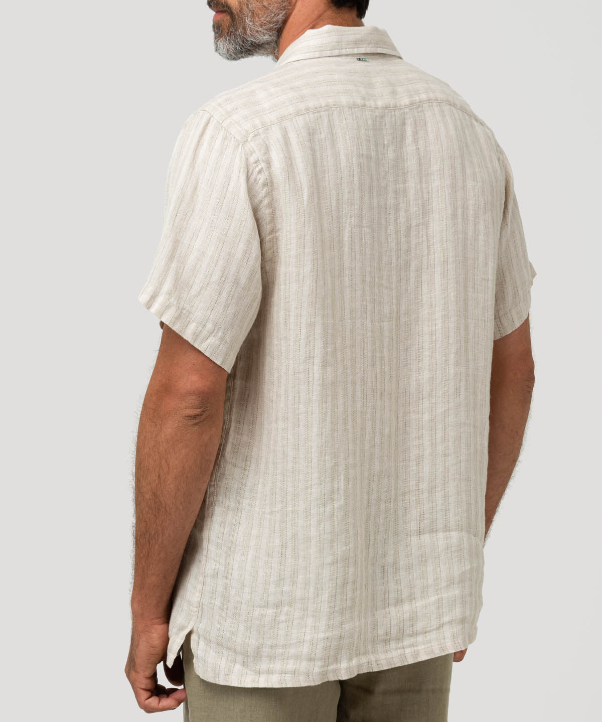 Camisa Lino Orgánico Hombre Duna Beige Rockford