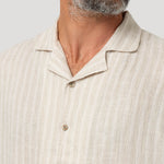 Camisa Lino Orgánico Hombre Duna Beige Rockford
