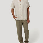 Camisa Lino Orgánico Hombre Duna Beige Rockford