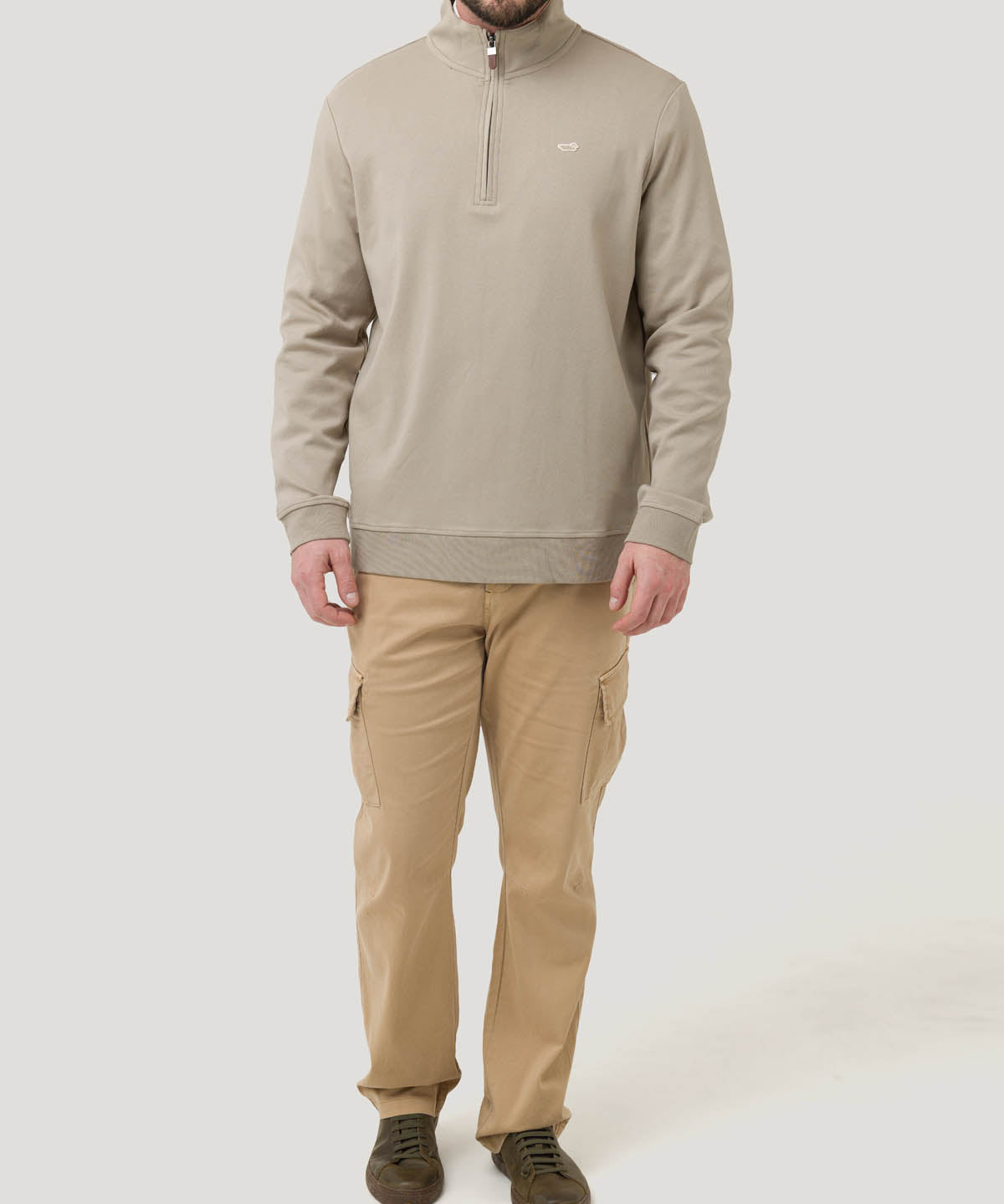 Polerón Algodón Pima Hombre Riminihalf Beige Rockford