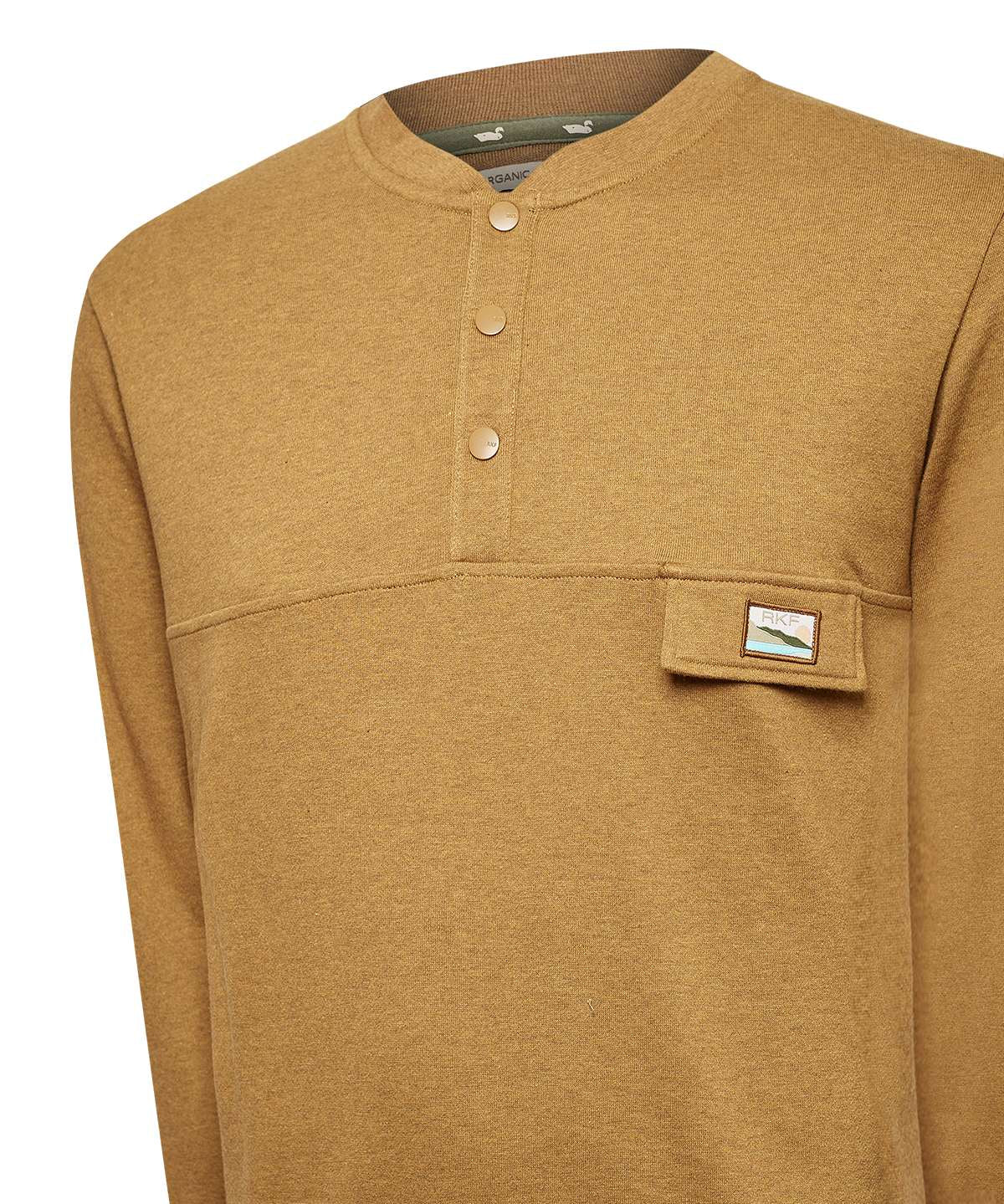 Polerón Algodón Orgánico Hombre Nomad Café Rockford