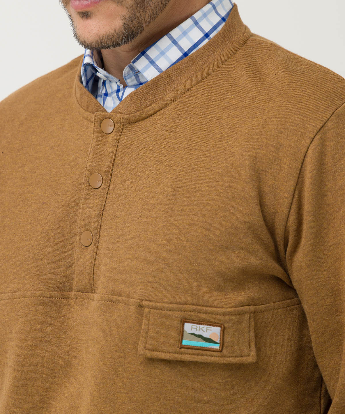 Polerón Algodón Orgánico Hombre Nomad Café Rockford