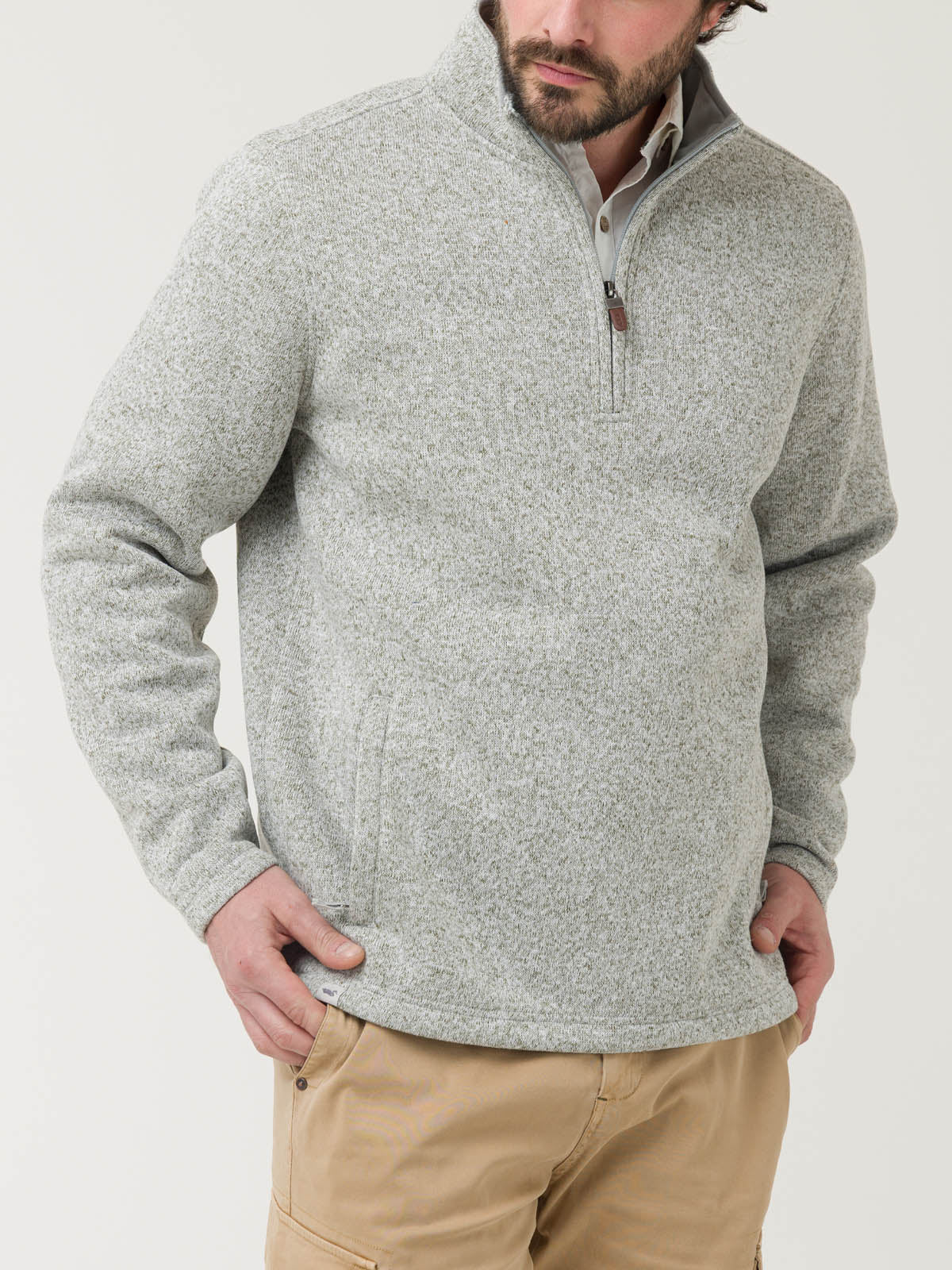 Polar Fibras Recicladas Hombre Arizhalf Gris Rockford