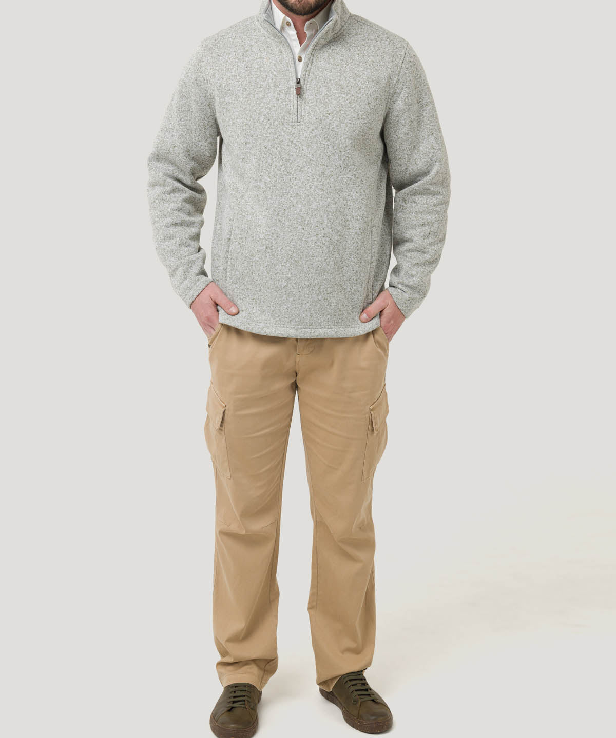 Polar Fibras Recicladas Hombre Arizhalf Gris Rockford