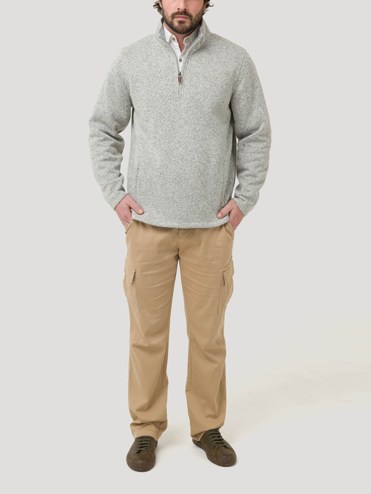 Polar Fibras Recicladas Hombre Arizhalf Gris Rockford