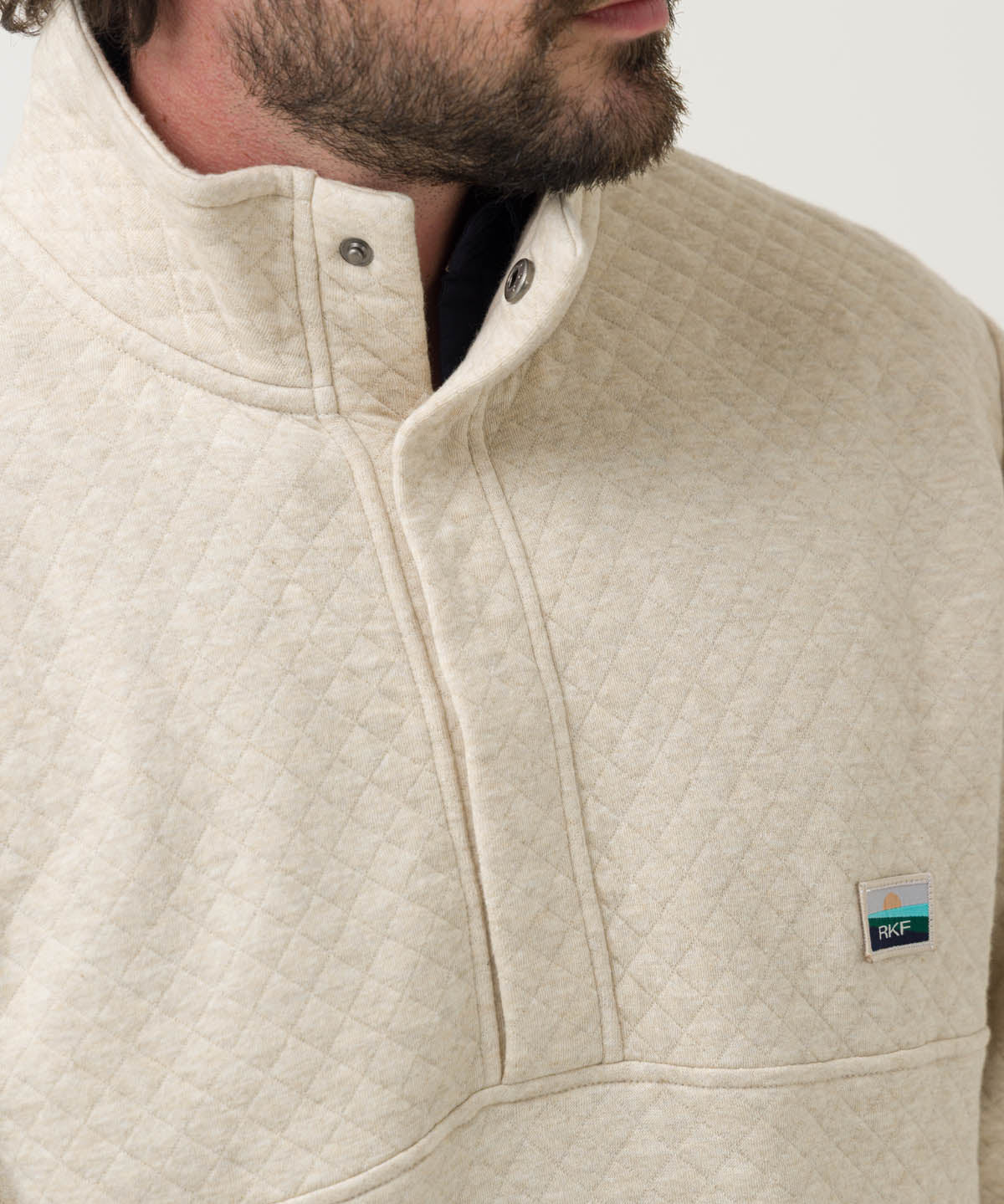 Polerón Algodón Orgánico Hombre Haze Beige Rockford