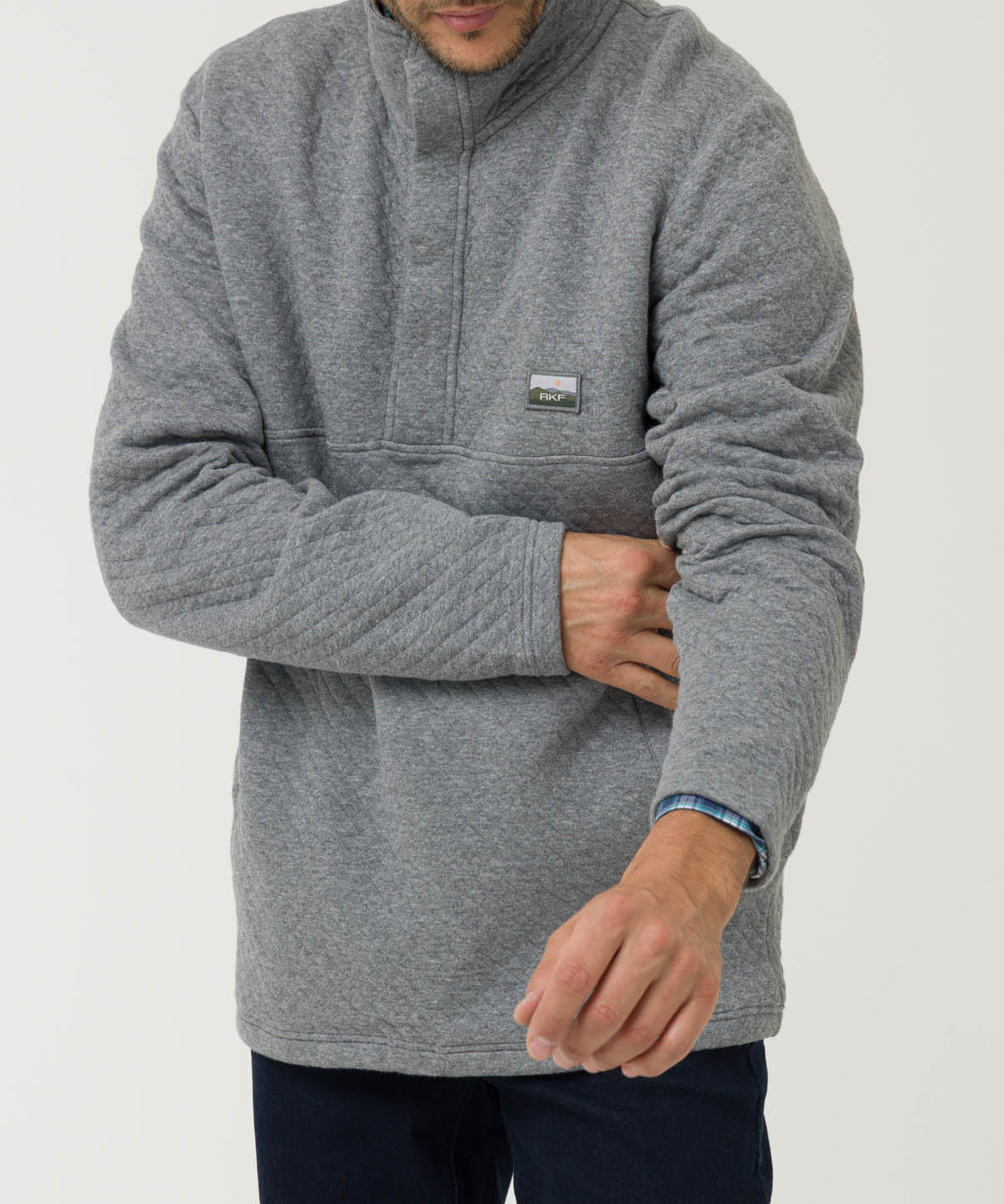 Polerón Algodón Orgánico Hombre Haze Gris Rockford