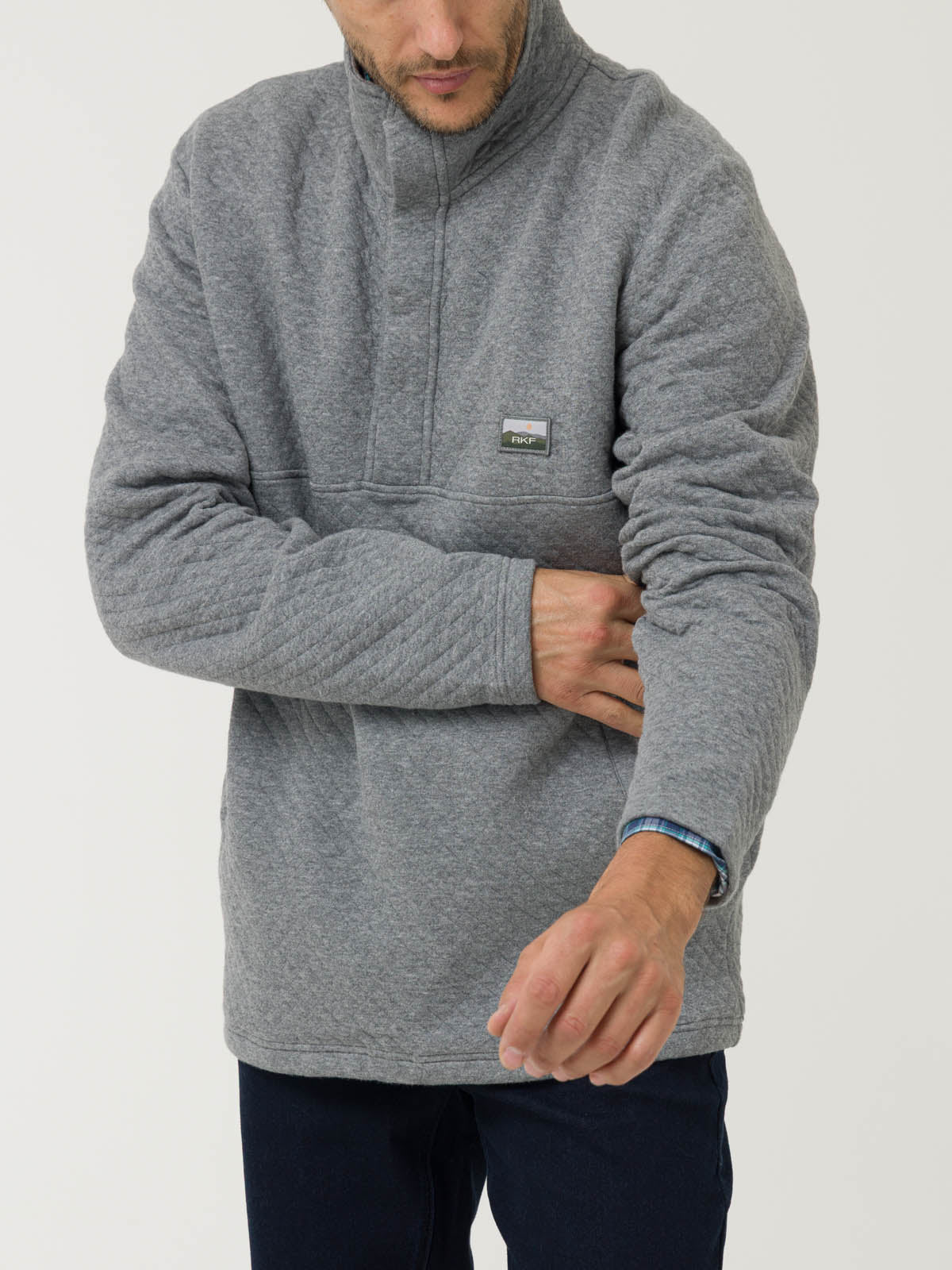 Polerón Algodón Orgánico Hombre Haze Gris Rockford