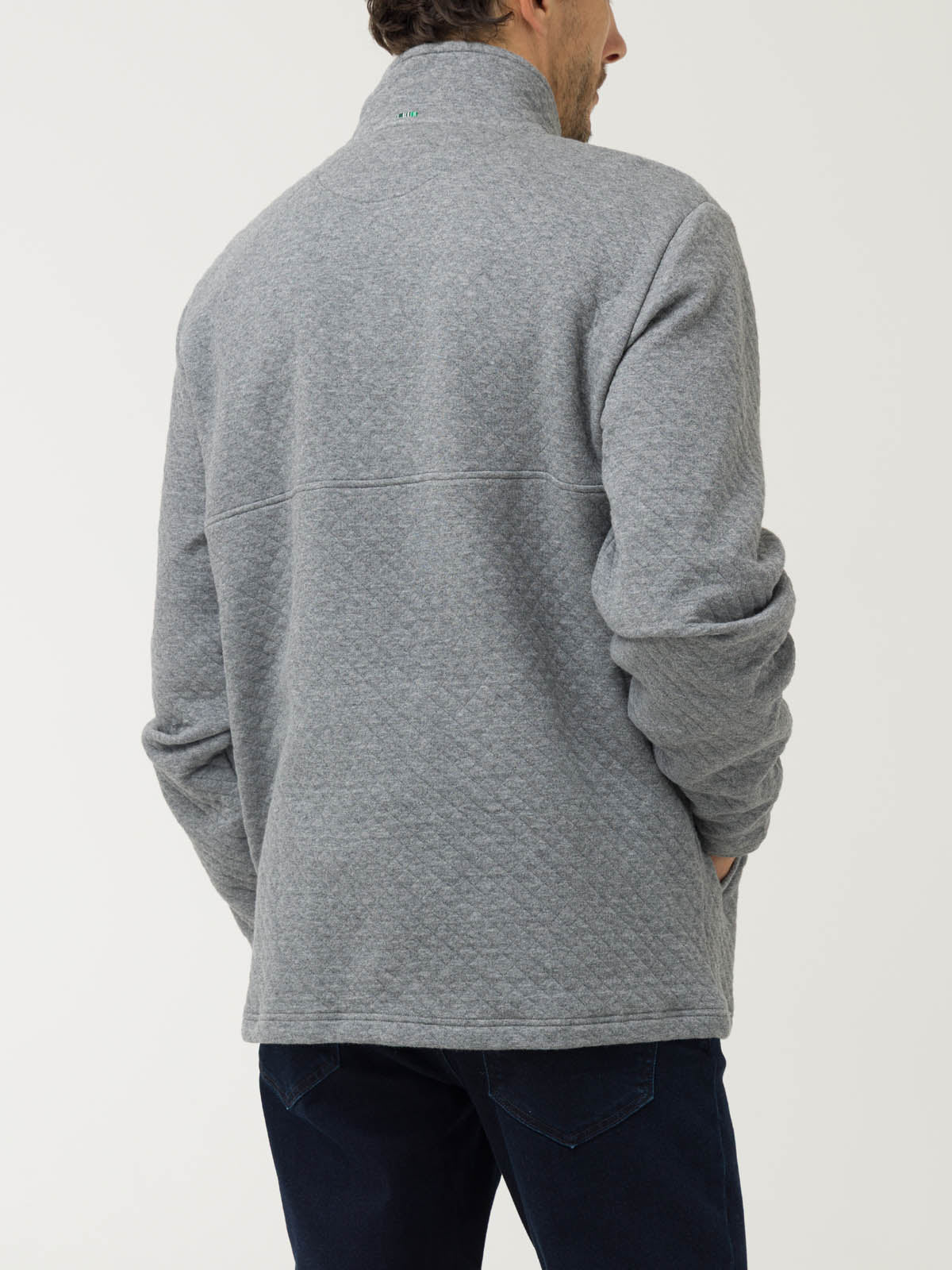 Polerón Algodón Orgánico Hombre Haze Gris Rockford