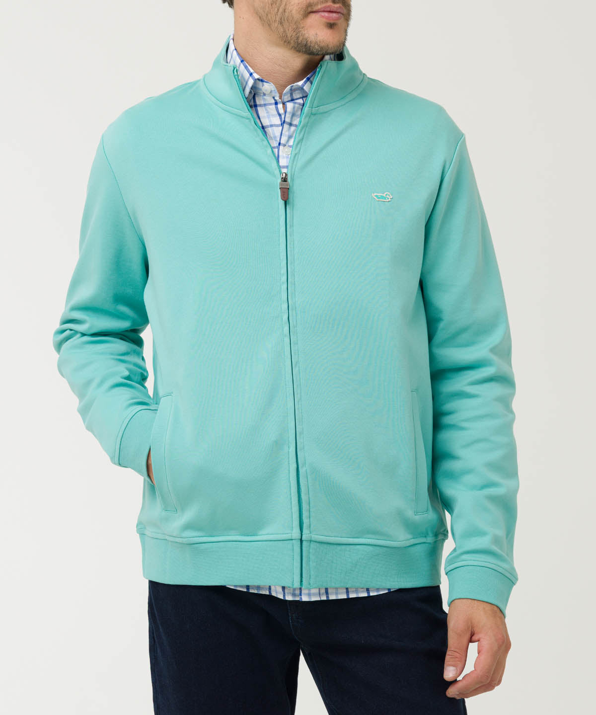 Polerón Algodón Pima Hombre Rimini Verde Rockford