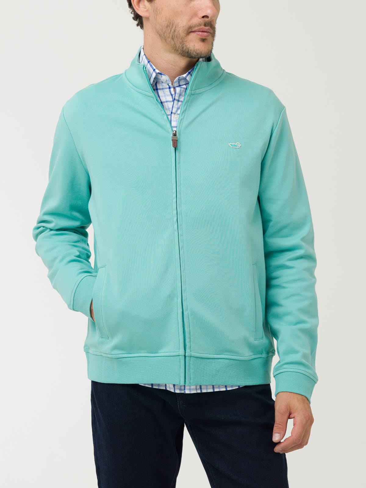 Polerón Algodón Pima Hombre Rimini Verde Rockford