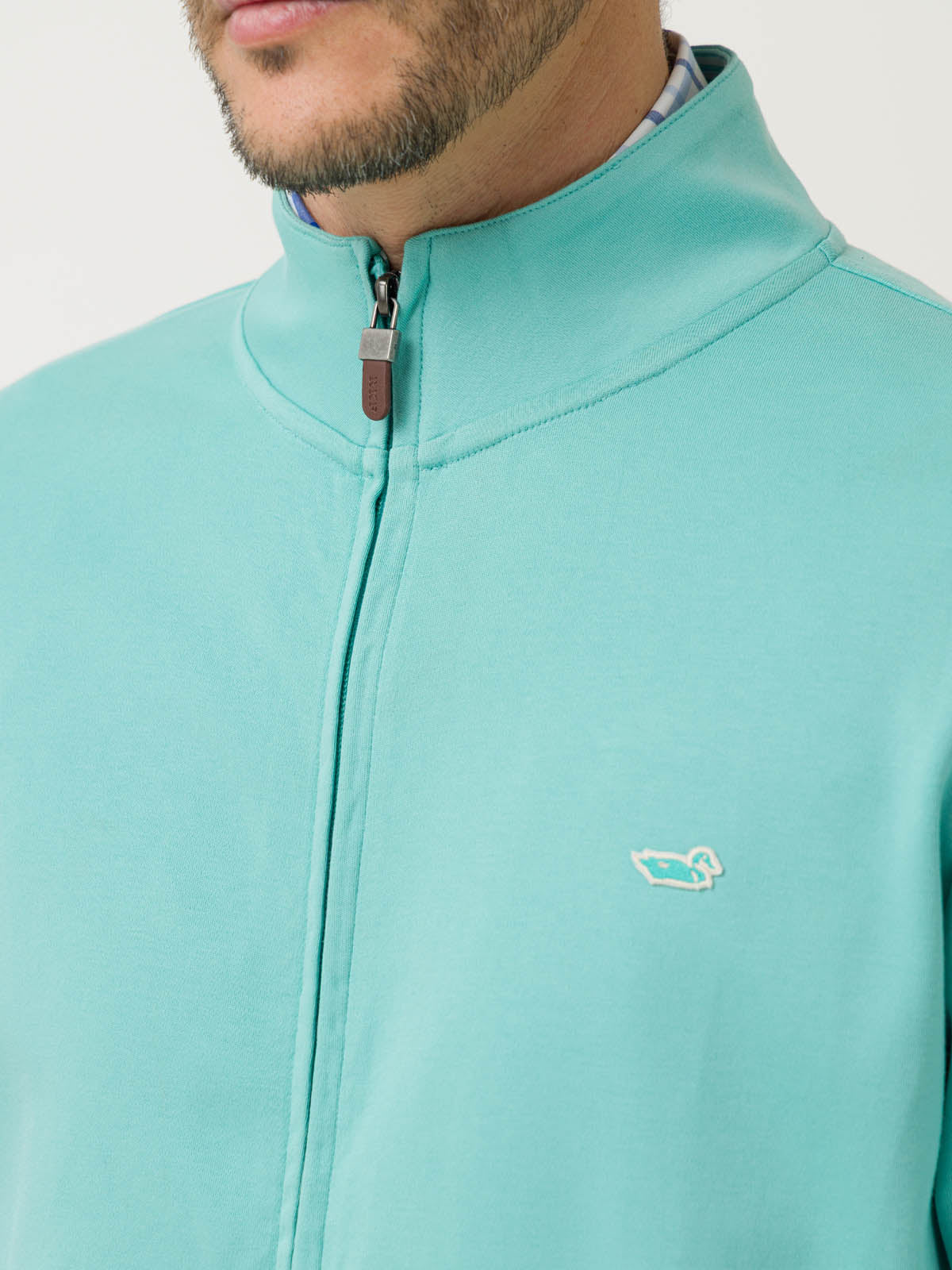 Polerón Algodón Pima Hombre Rimini Verde Rockford