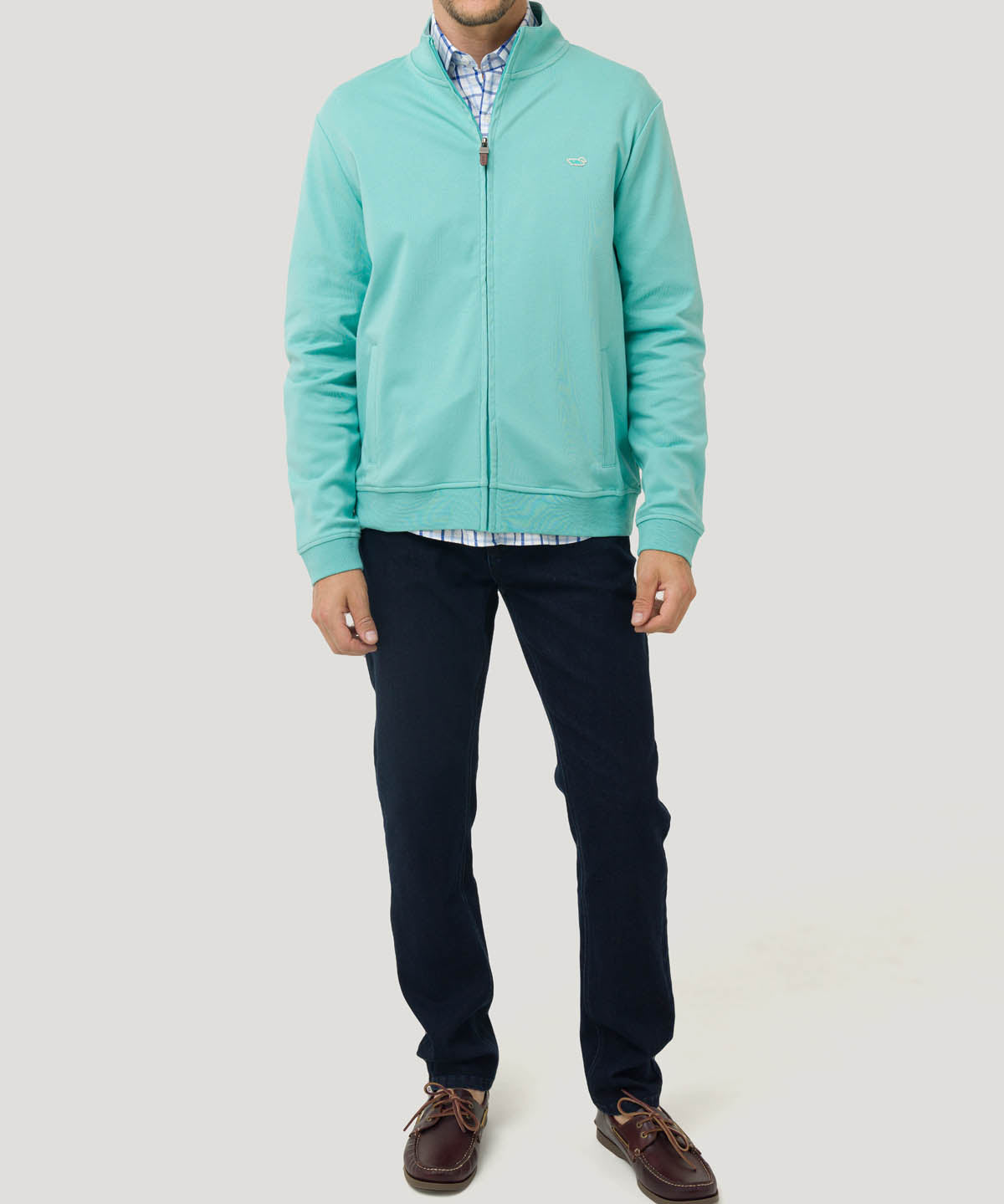 Polerón Algodón Pima Hombre Rimini Verde Rockford
