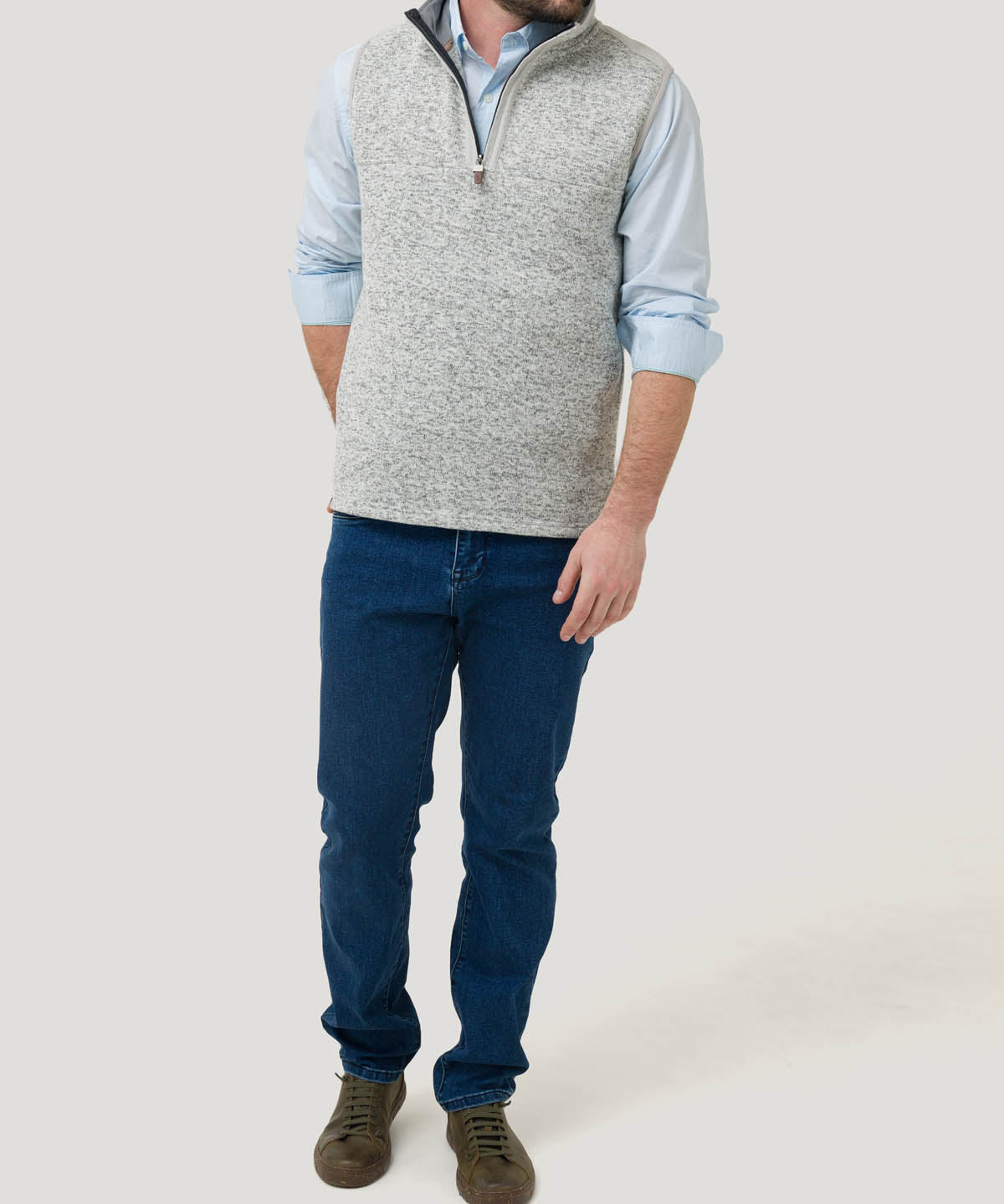 Polar Fibras Recicladas Hombre Halfyork Gris Rockford