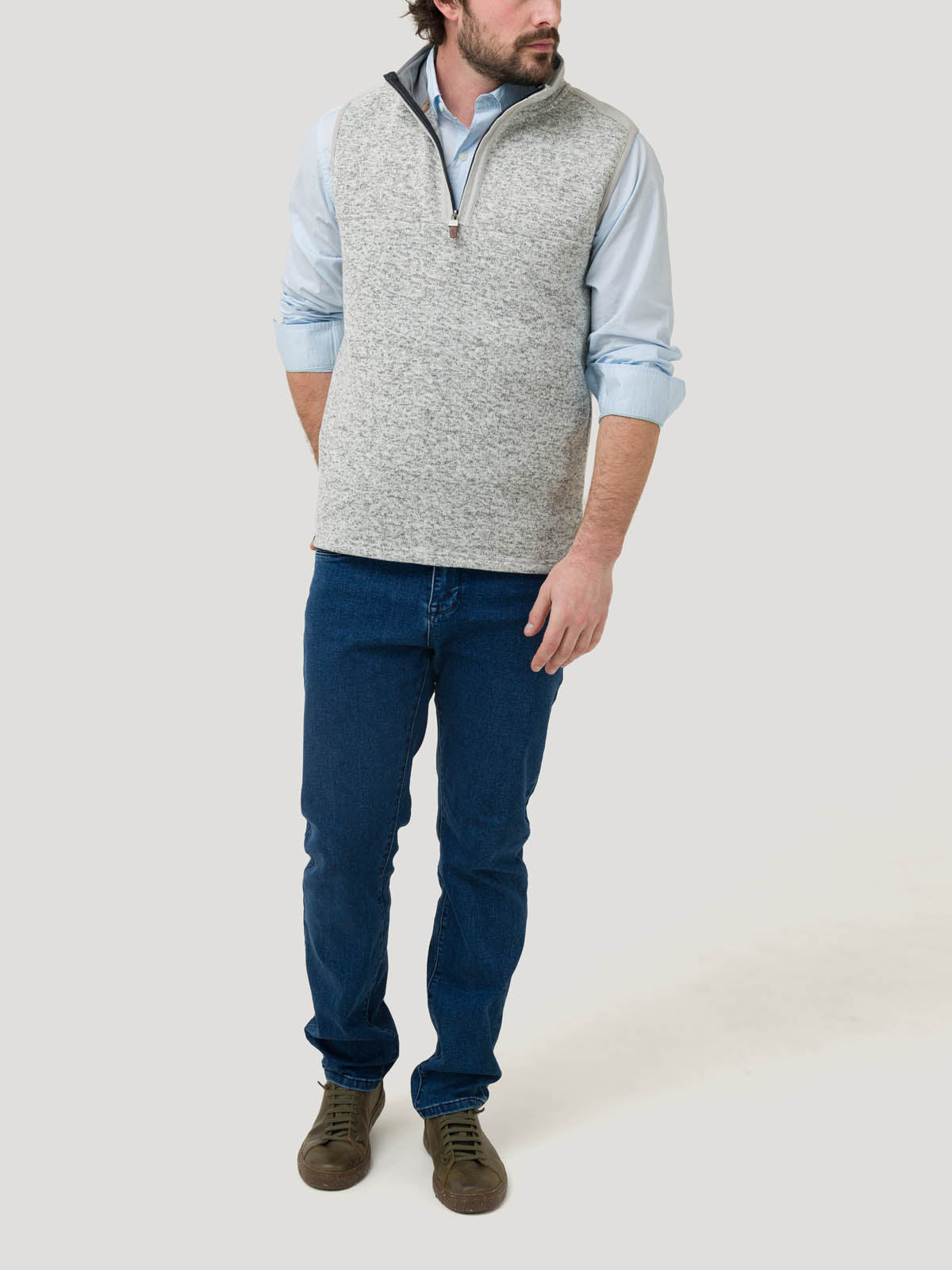 Polar Fibras Recicladas Hombre Halfyork Gris Rockford
