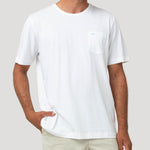 Polera Algodón Orgánico Hombre Basicpoc Blanco Rockford