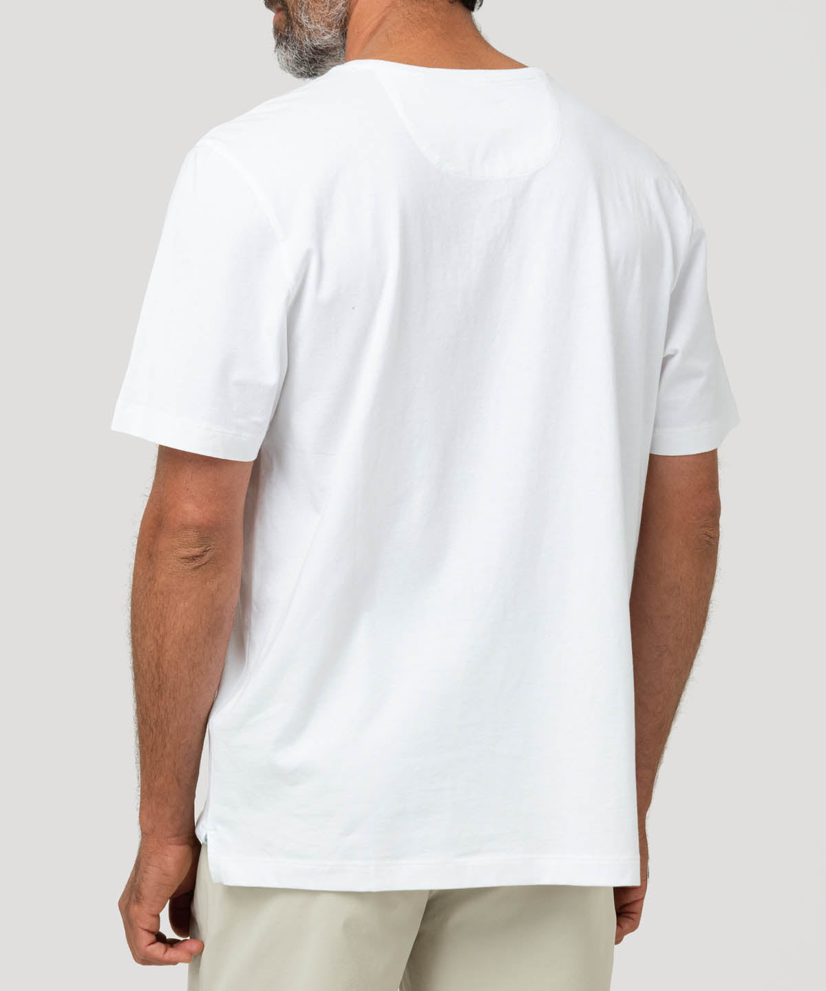 Polera Algodón Orgánico Hombre Basicpoc Blanco Rockford