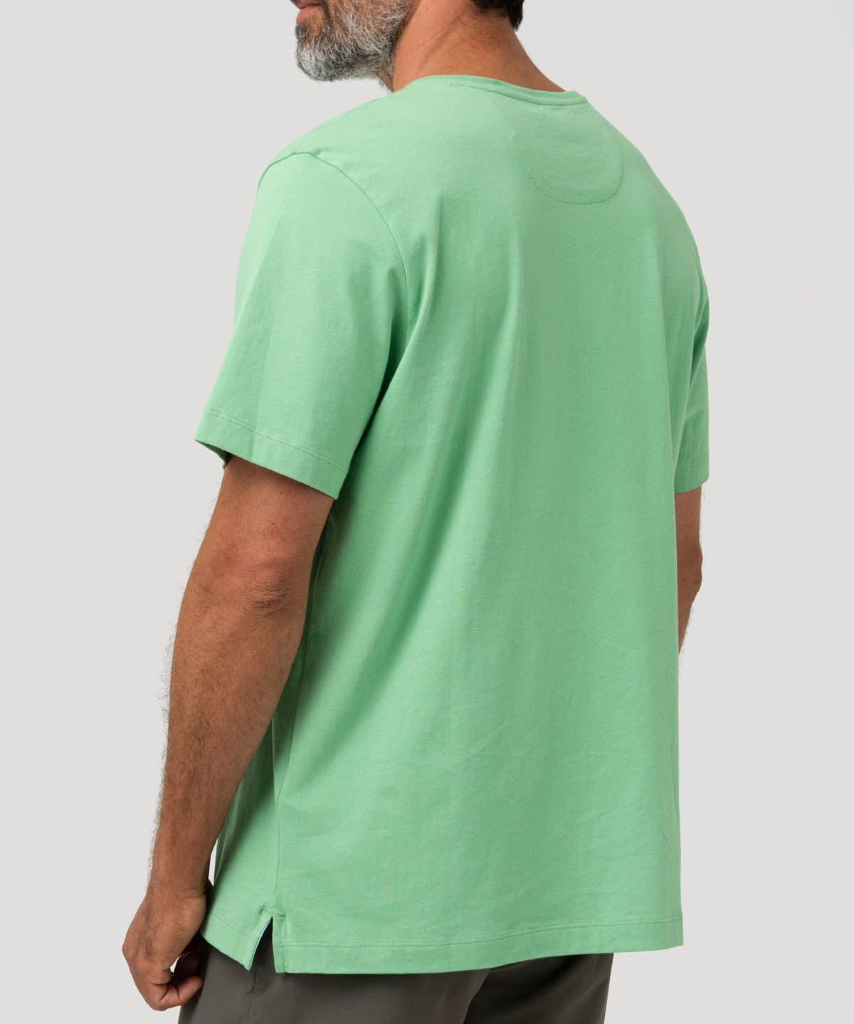 Polera Algodón Orgánico Hombre Basicpoc Verde Rockford