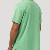 Polera Algodón Orgánico Hombre Basicpoc Verde Rockford